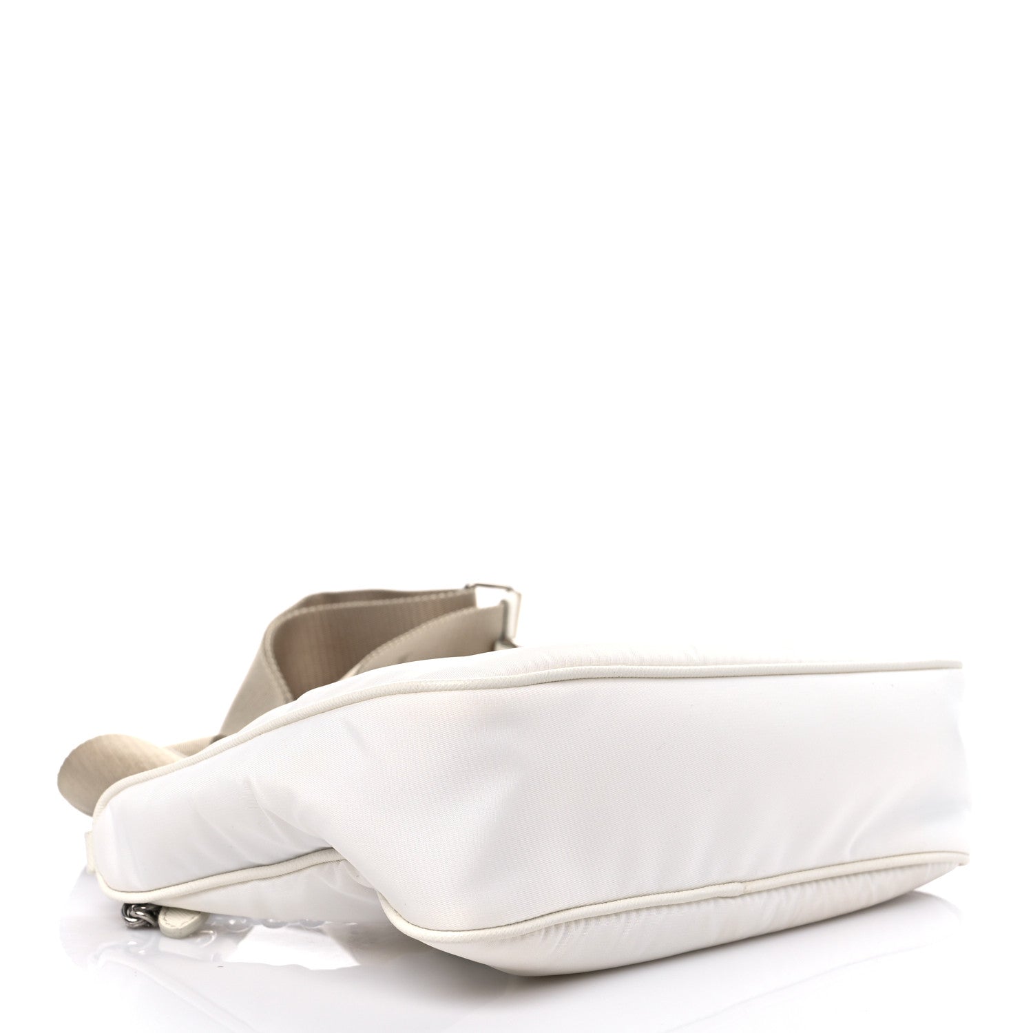 Prada Nylon Re-Edition 2005 Shoulder Bag White 3 of 14