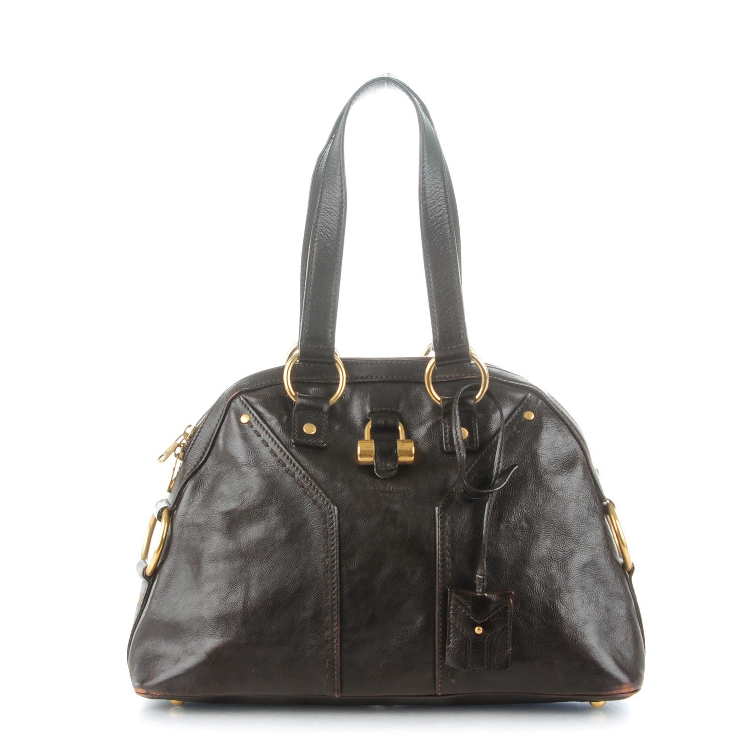 Saint Laurent Calfskin Medium Muse Brown 1 of 11