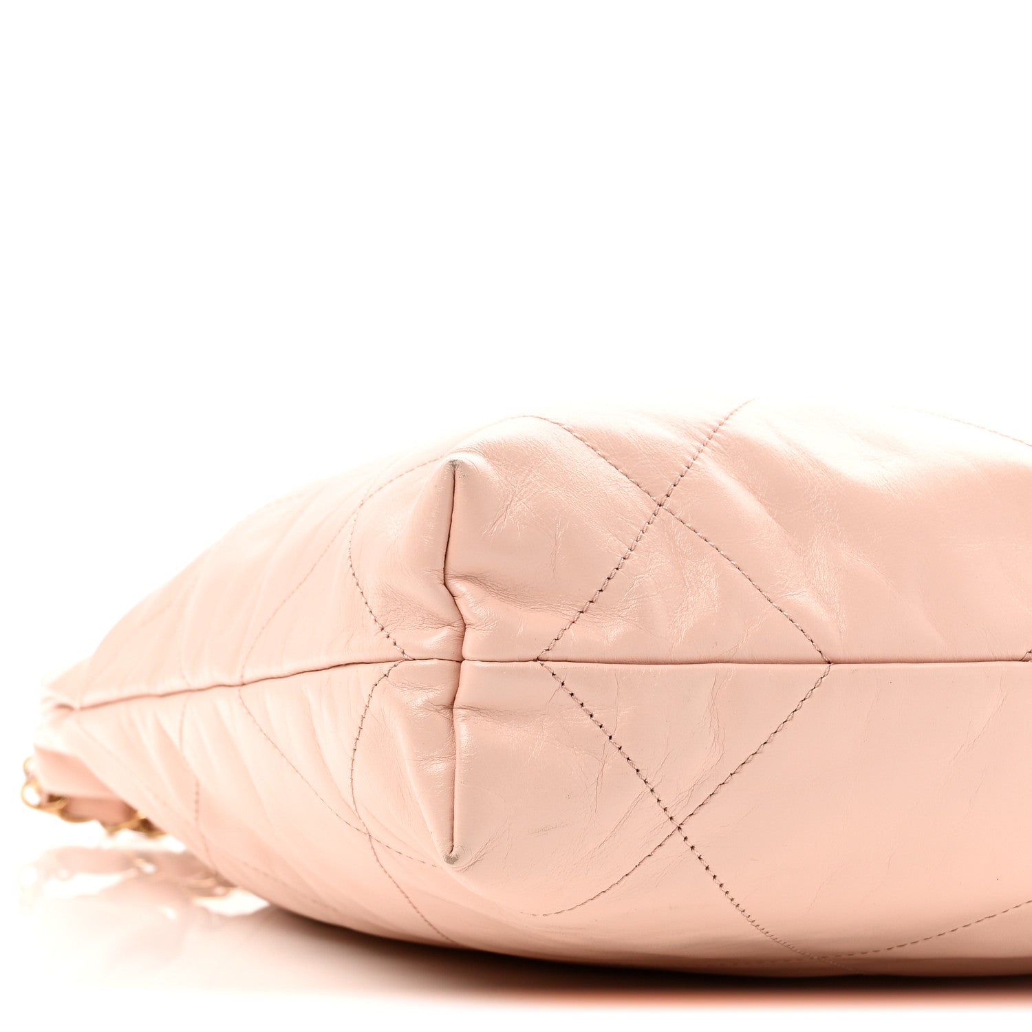 Chanel Shiny Calfskin Quilted Small Chanel 22 Light Pink 10 of 11