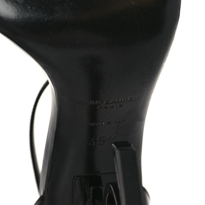 Saint Laurent Patent Calfskin Opyum 110 Sandals 35.5 Black 7 of 11