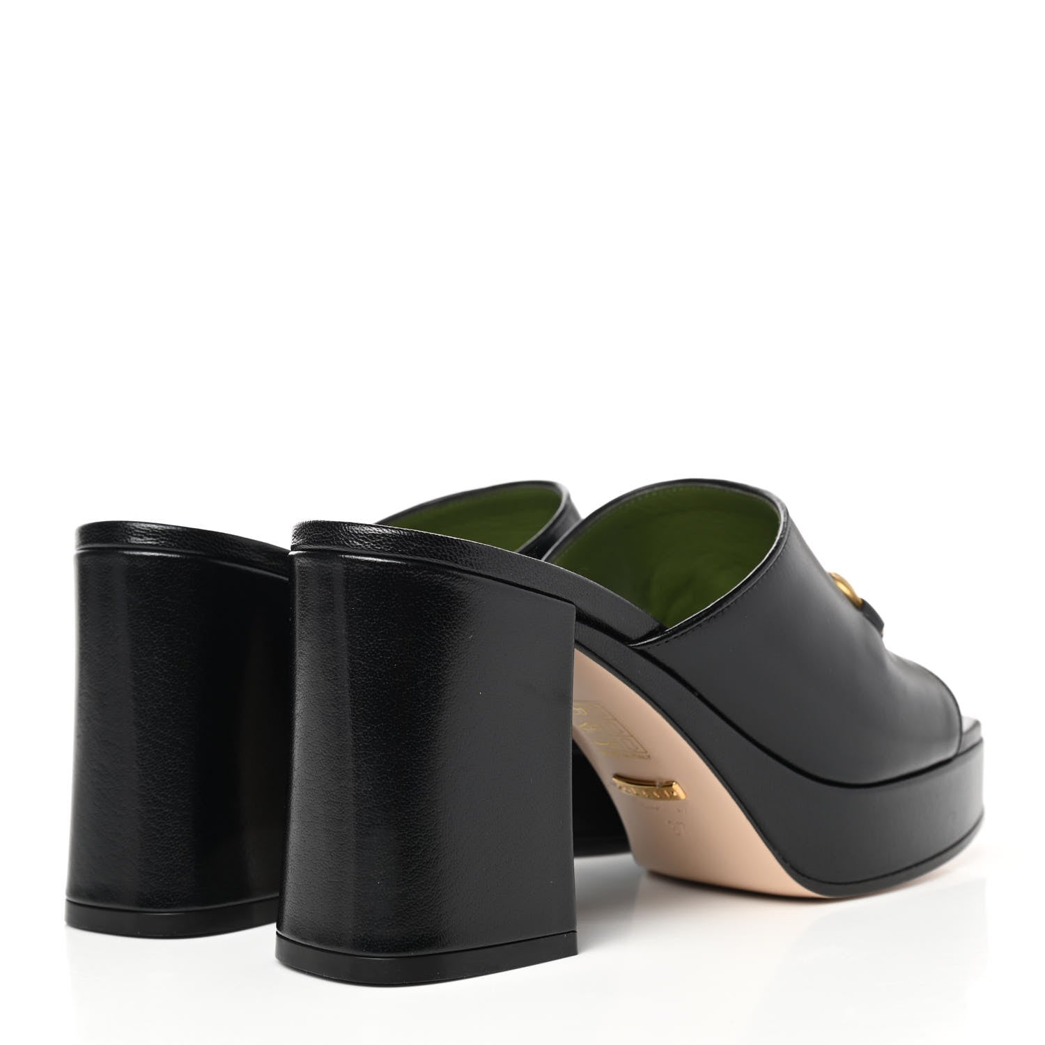 Gucci Granada Kid Houdan Platform Slide Sandals 37 Black 4 of 10
