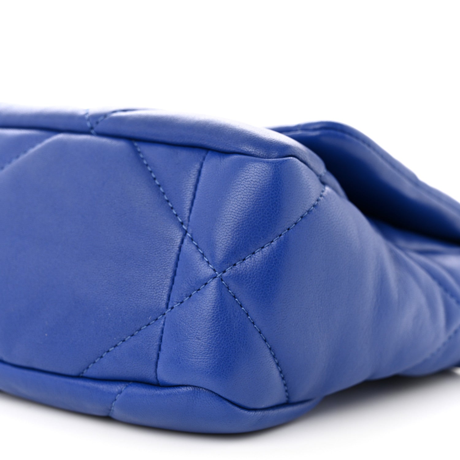 Chanel Lambskin Quilted Medium Chanel 19 Flap Blue 10 of 10