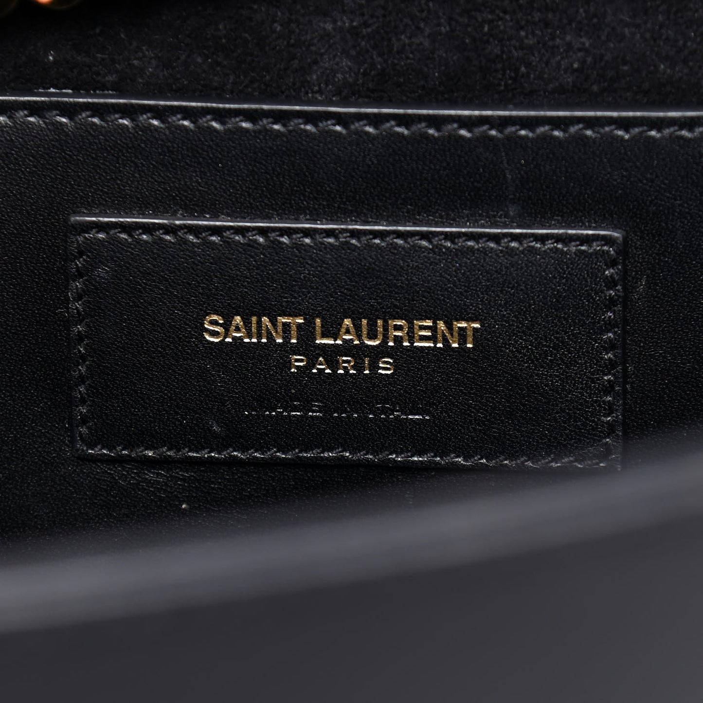 Smooth Calfskin Medium Classic Monogram Kate Tassel Satchel Black