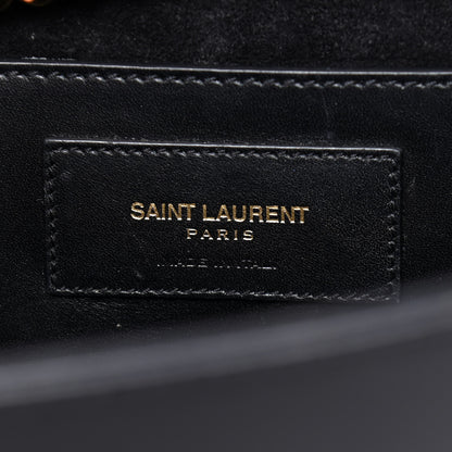 Saint Laurent Smooth Calfskin Medium Classic Monogram Kate Tassel Satchel Black 6 of 10