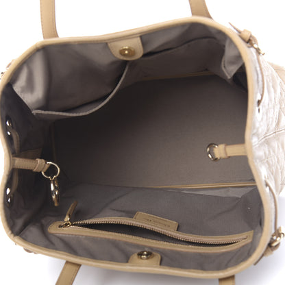 Christian Dior Coated Canvas Cannage Medium Panarea Tote Beige 5 of 20