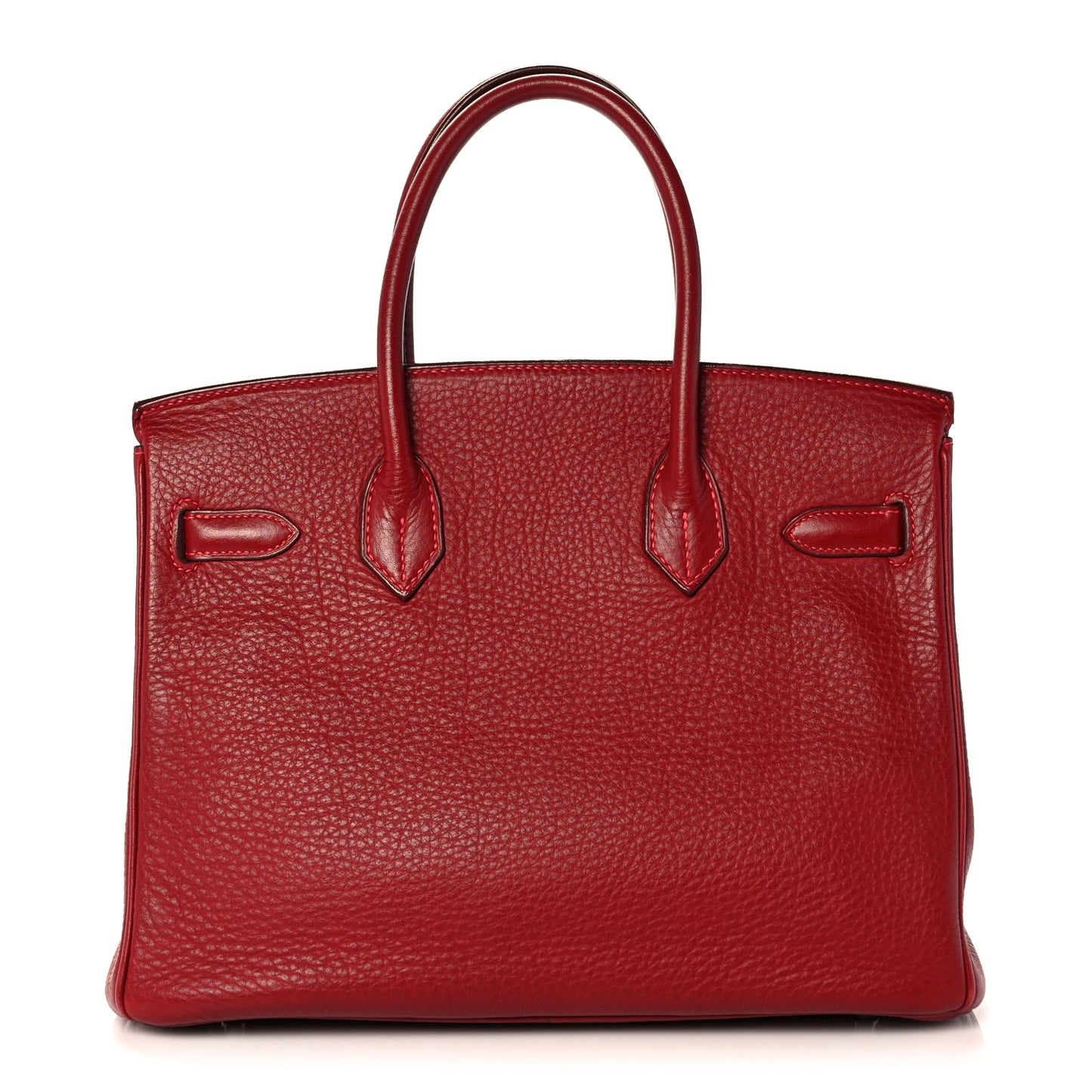 Taurillon Clemence Birkin 30 Rouge Vif
