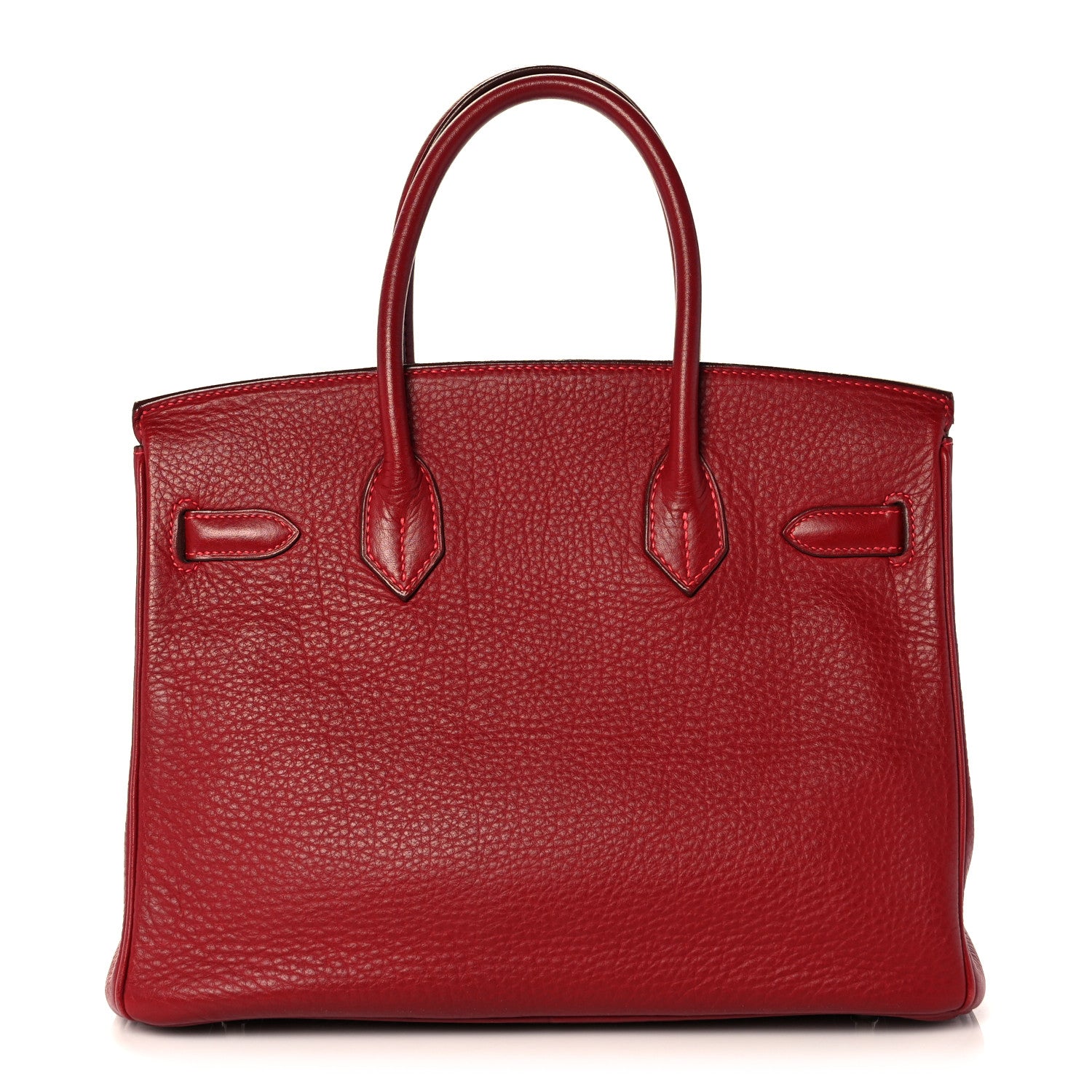 Hermes Taurillon Clemence Birkin 30 Rouge Vif 3 of 39