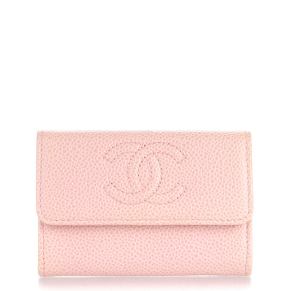 Chanel Caviar CC Timeless Card Holder Pink 1 of 8
