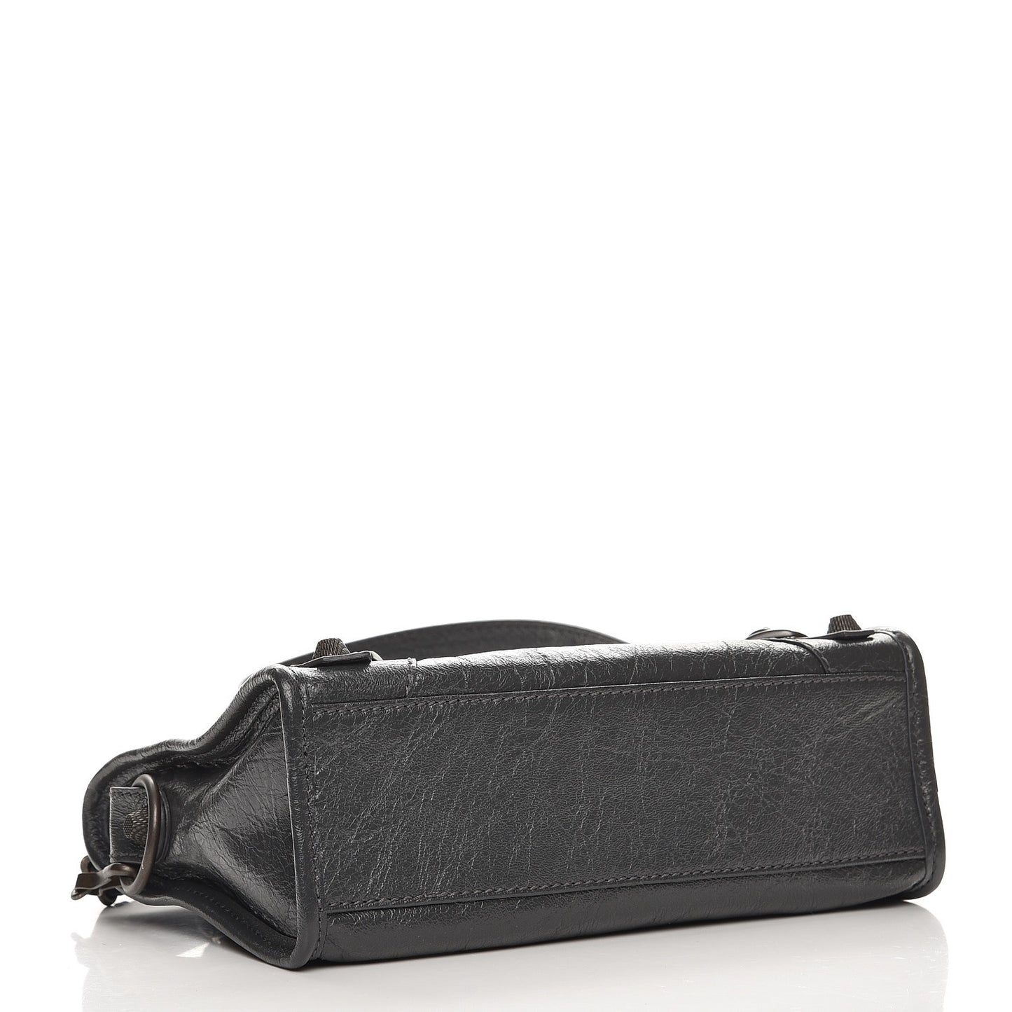 Agneau Giant 12 Gunmetal Hardware Mini City Gris Fossile
