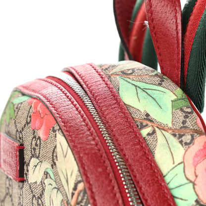 Gucci GG Supreme Monogram Tian Web Small Day Backpack Beige Multicolor Red 10 of 14