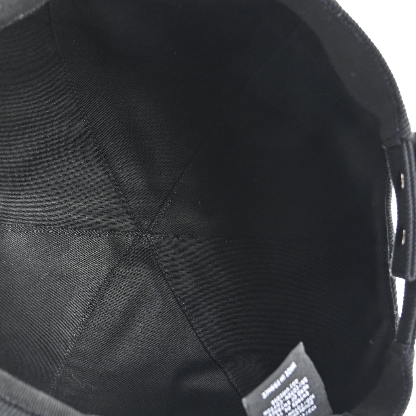 Cotton CC Cap Hat Black White