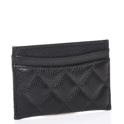 Chanel Caviar Quilted Card Holder Black 3 of 9