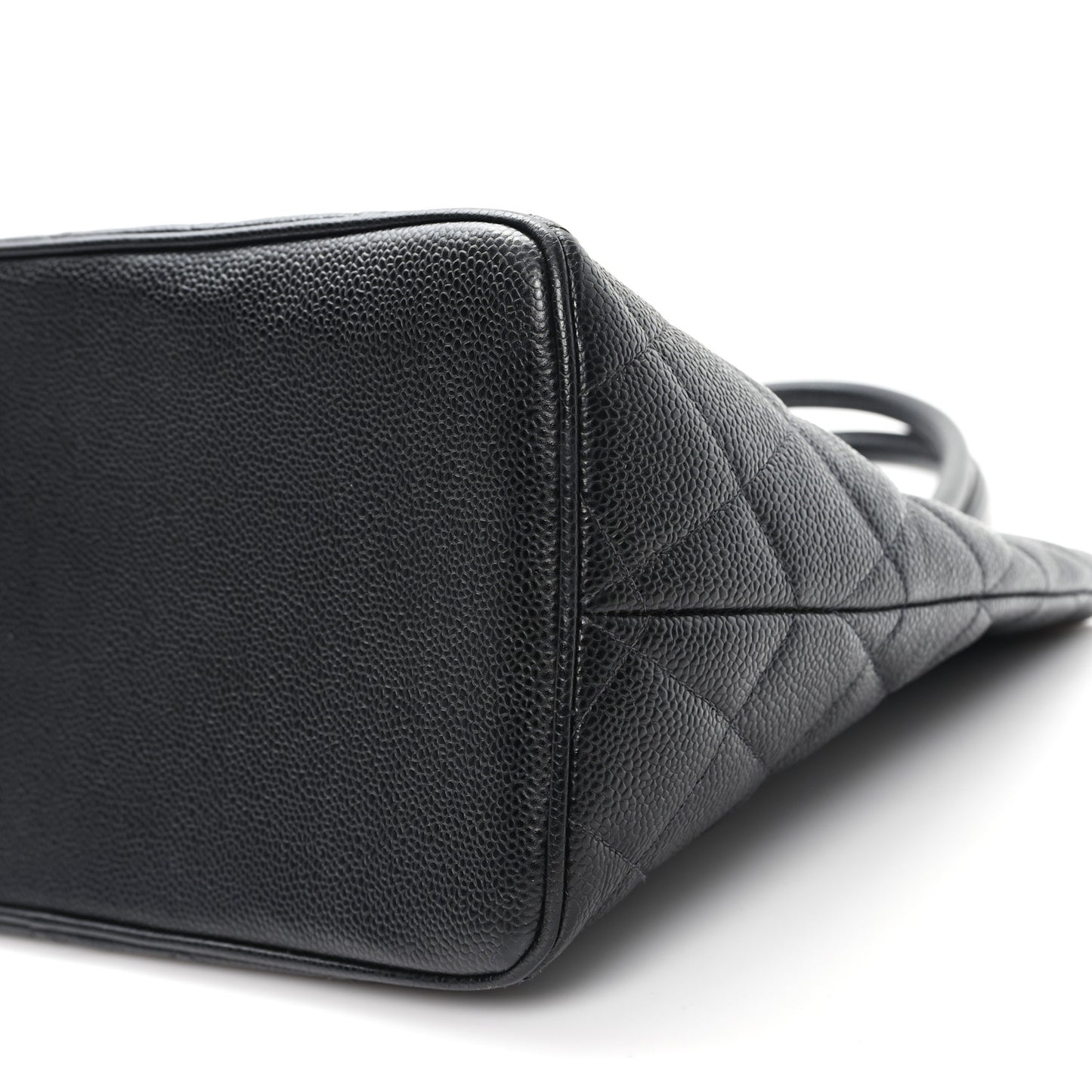 Caviar Quilted Medallion Tote Black