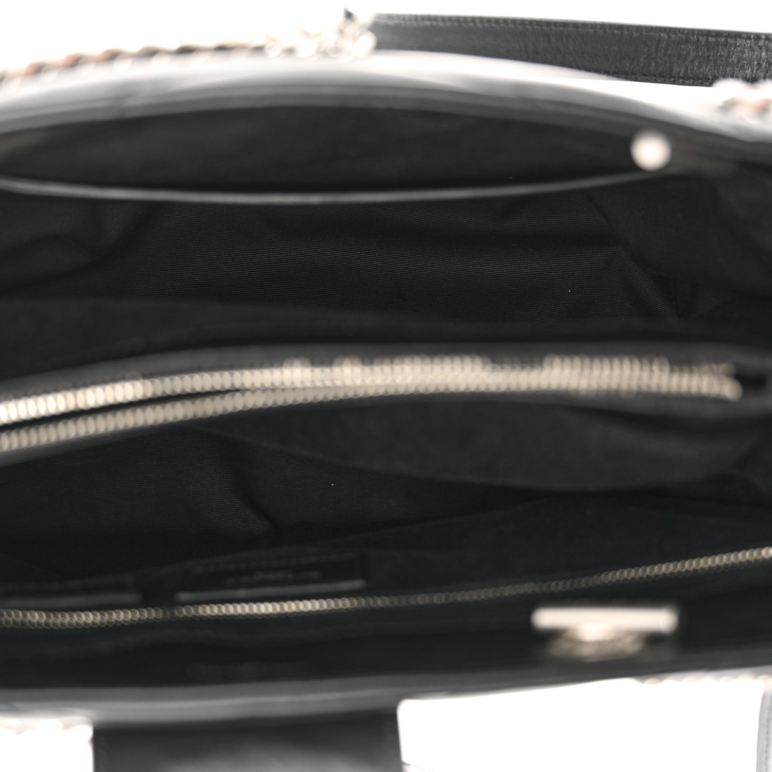 Saint Laurent Calfskin Y Quilted Monogram Large Loulou Shopper Black 5 of 13