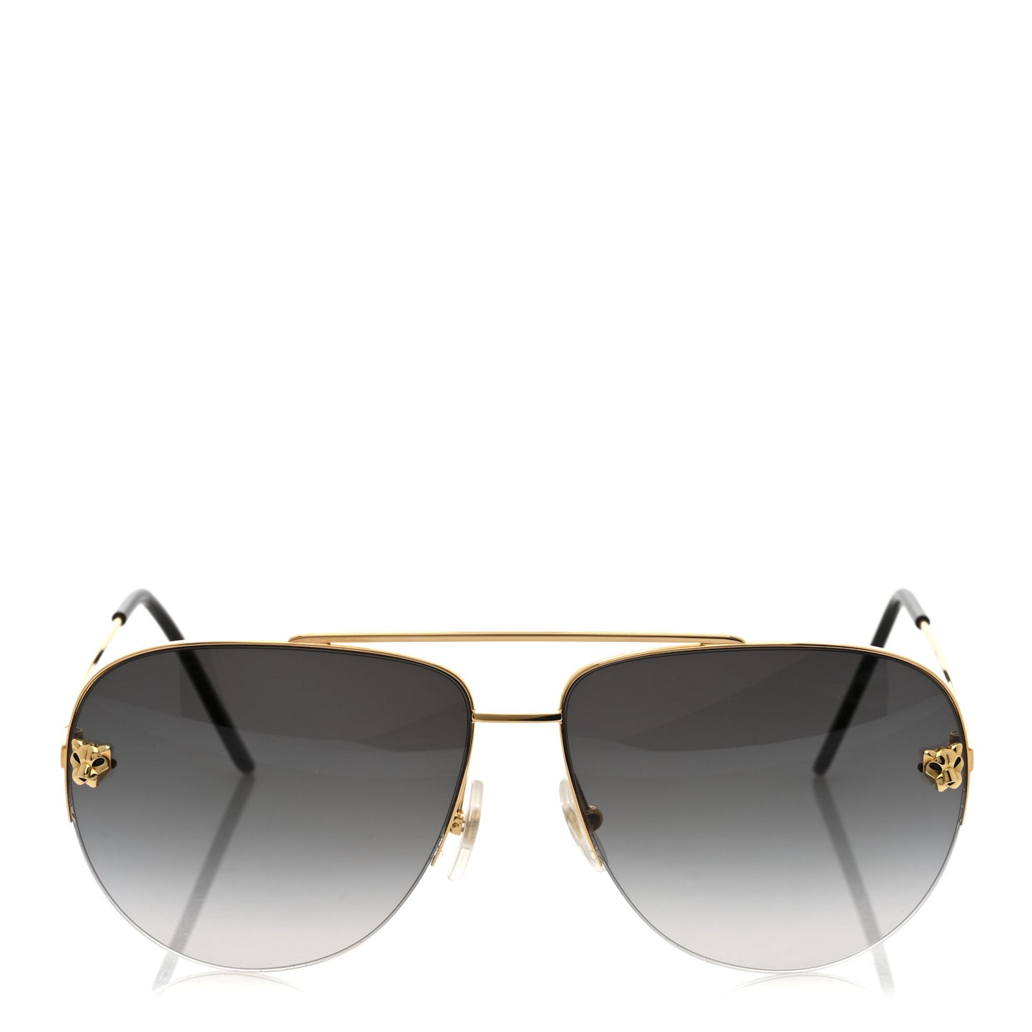 Panthere De Cartier Aviator Sunglasses CT0065S Gold