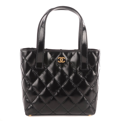 Chanel Glazed Calfskin Quilted Tote Black 1 of 8