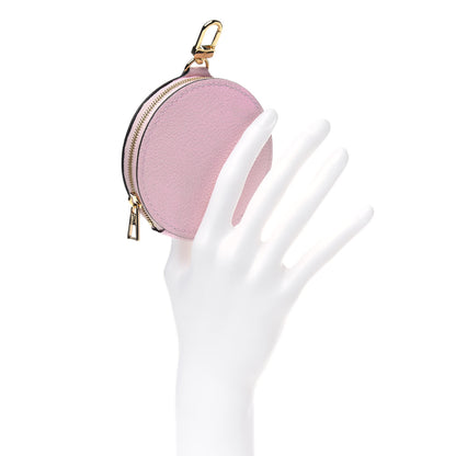 Louis Vuitton Calfskin By The Pool Papillon BB Round Coin Purse Rosebud 2 of 9