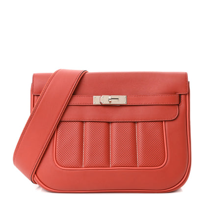 Hermes Swift Perforated Sac Berline 28 Sanguine Brique 1 of 10
