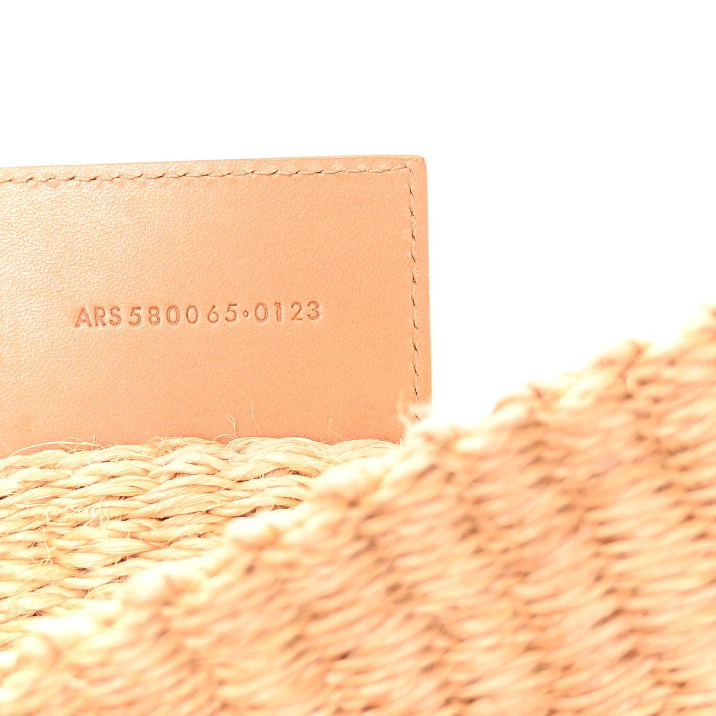 Raffia Medium Monogram Kate Satchel Natural