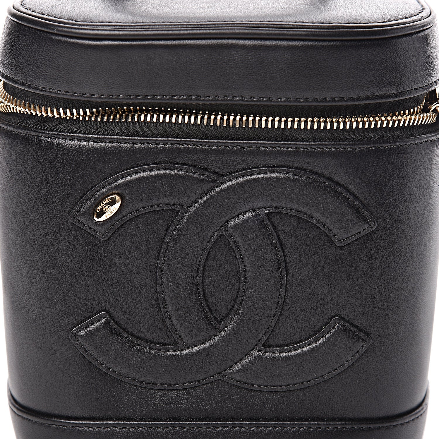 Chanel Lambskin Timeless Vanity Cosmetic Case Black 13 of 13
