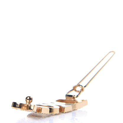 Christian Dior Metal Crystal Dior(r)evolution Barrette Gold 5 of 7