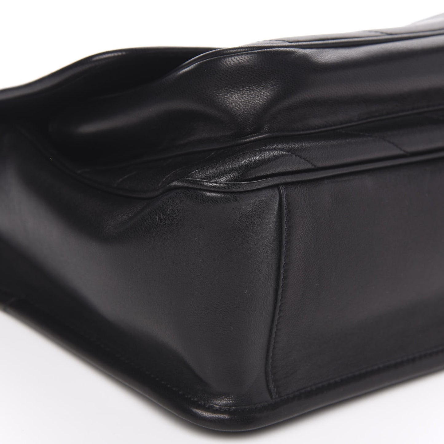 Lambskin Matelasse Monogram Medium Niki Chain Satchel Black