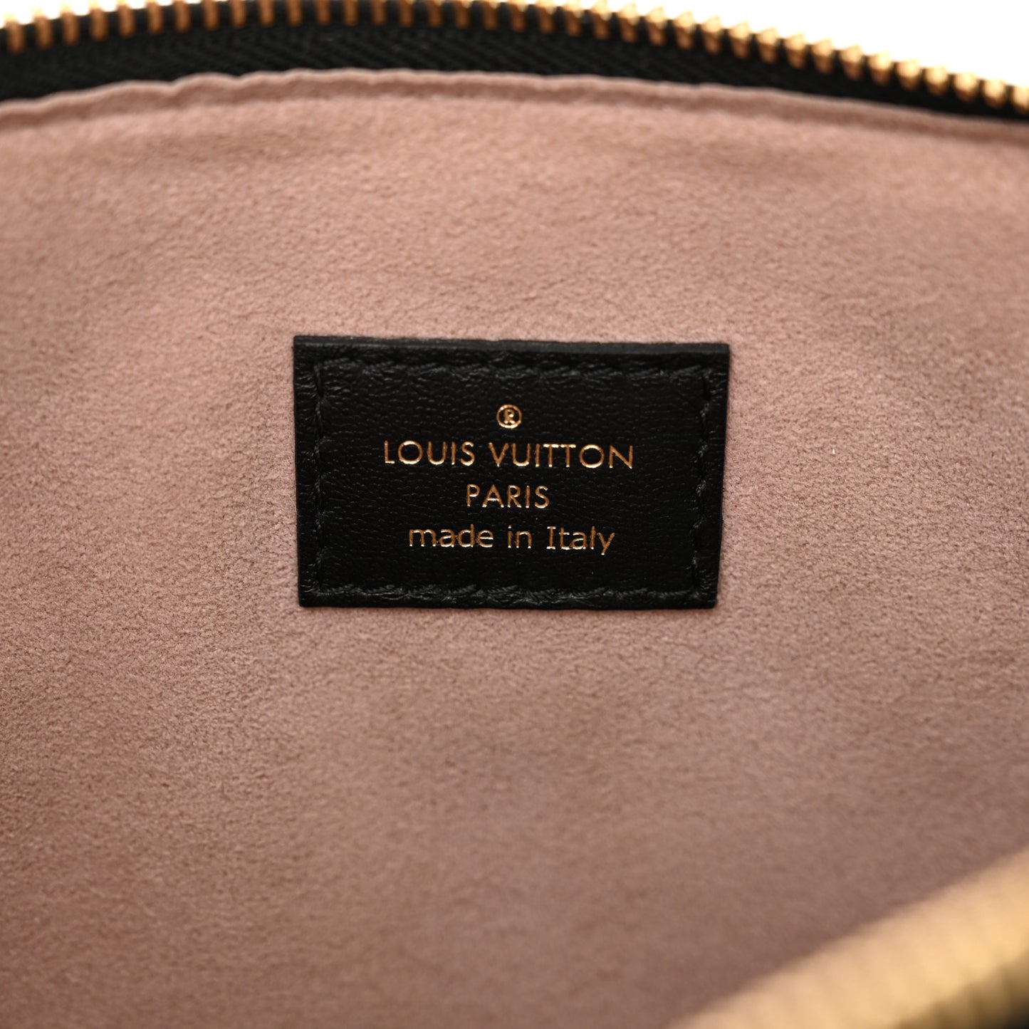 Lambskin Embossed Monogram Coussin PM Black