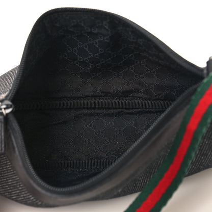 Gucci Denim Web Pochette Black 17 of 31
