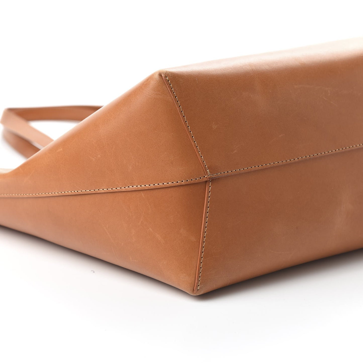 Calfskin Large Shopping Tote Cammello Rosa
