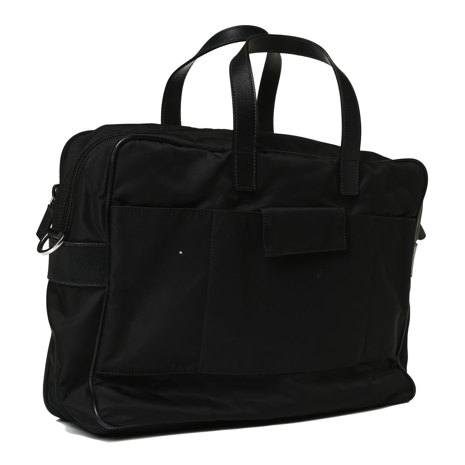 Prada Tessuto Nylon Briefcase Black 2 of 16