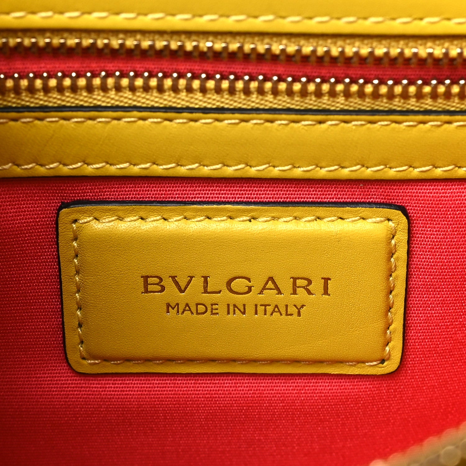 Bulgari Calfskin Serpenti Forever Shoulder Bag Yellow 6 of 9