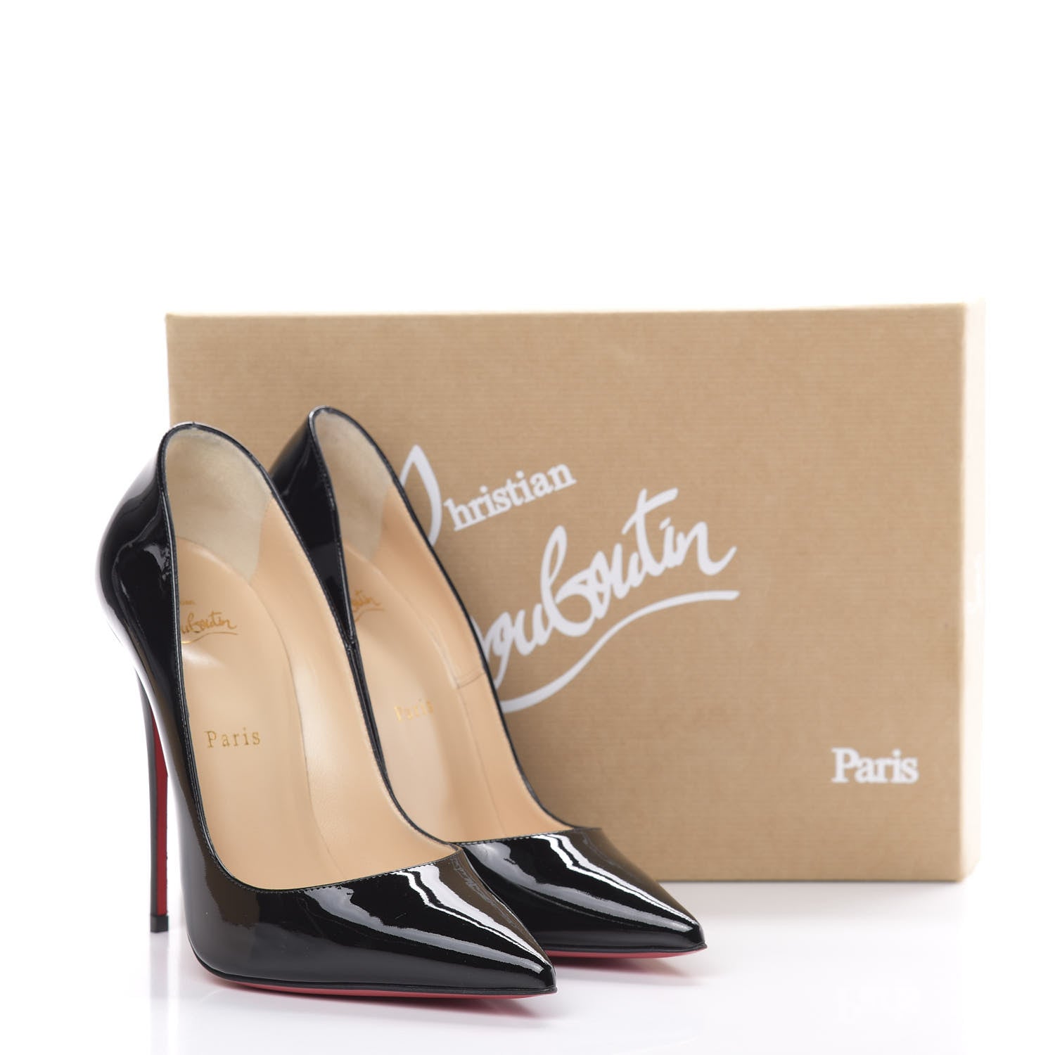 Christian Louboutin Patent So Kate 120 Pumps 39 Black 8 of 8