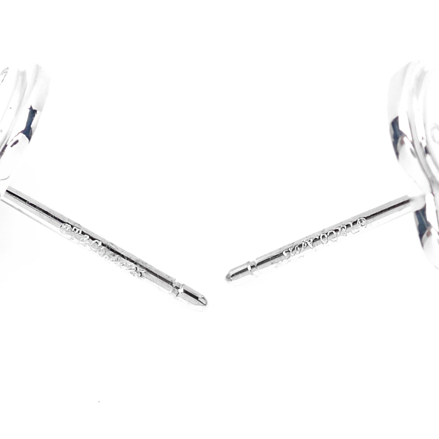 Tiffany Sterling Silver Enamel Mini Return to Tiffany Love Heart Earrings Blue 4 of 5