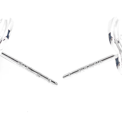 Tiffany Sterling Silver Enamel Mini Return to Tiffany Love Heart Earrings Blue 4 of 5
