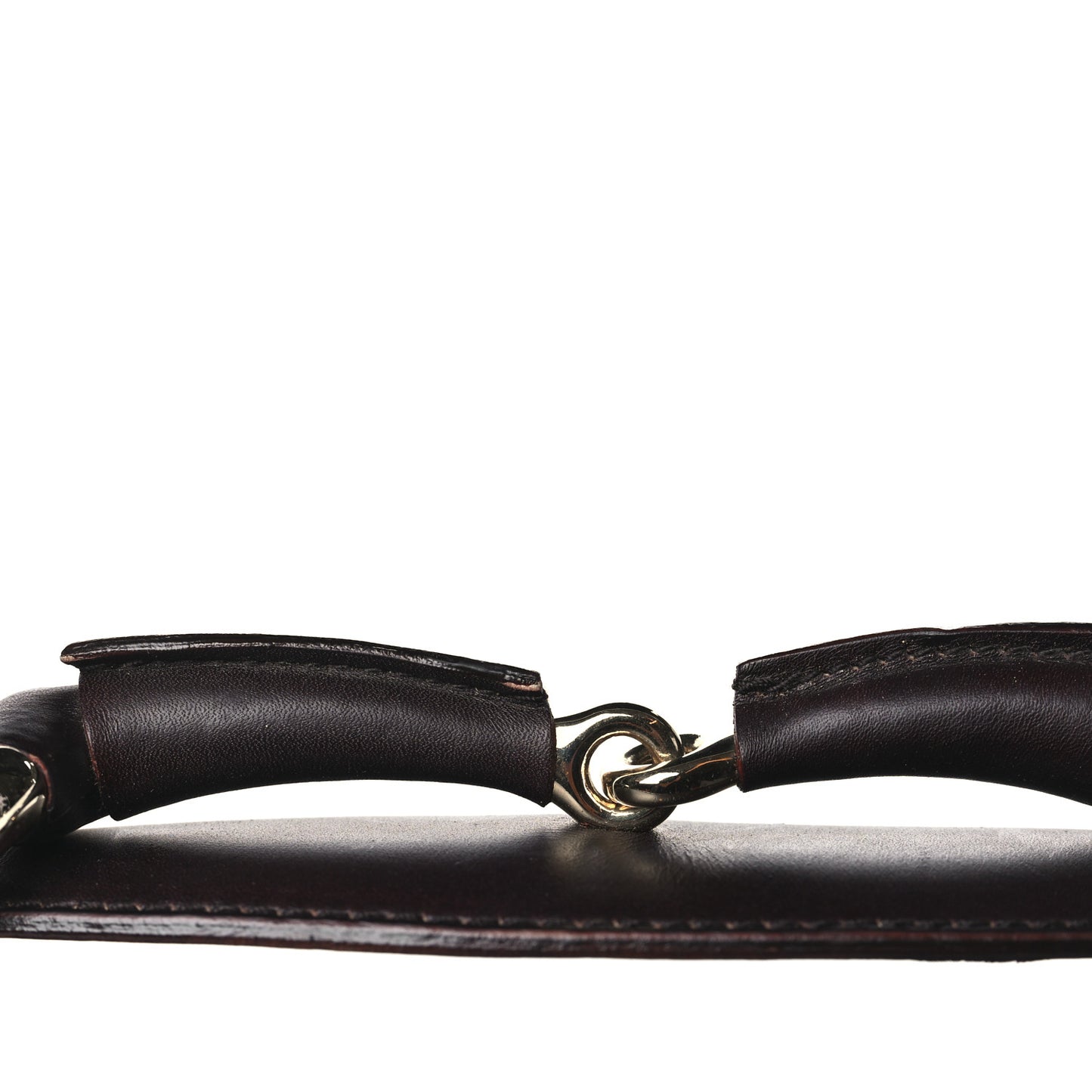 Guccissima Medium Horsebit Chain Hobo Dark Brown