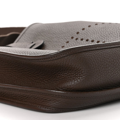 Hermes Taurillon Clemence Evelyne III PM Cacao 9 of 10