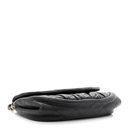 Chanel Caviar Half Moon Wallet On Chain WOC Black 4 of 12