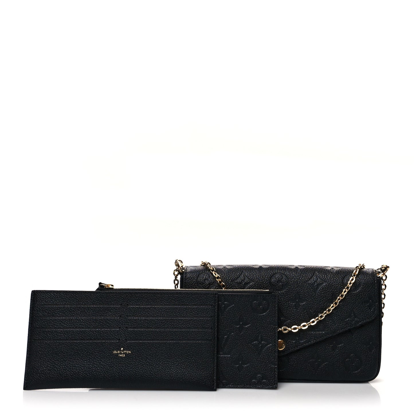 Empreinte Pochette Felicie Chain Wallet Black
