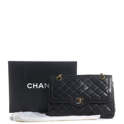 Chanel Lambskin Medium Double Flap Black 9 of 10