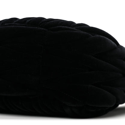 Miu Miu Velluto Matelasse Small Wander Hobo Black 10 of 11