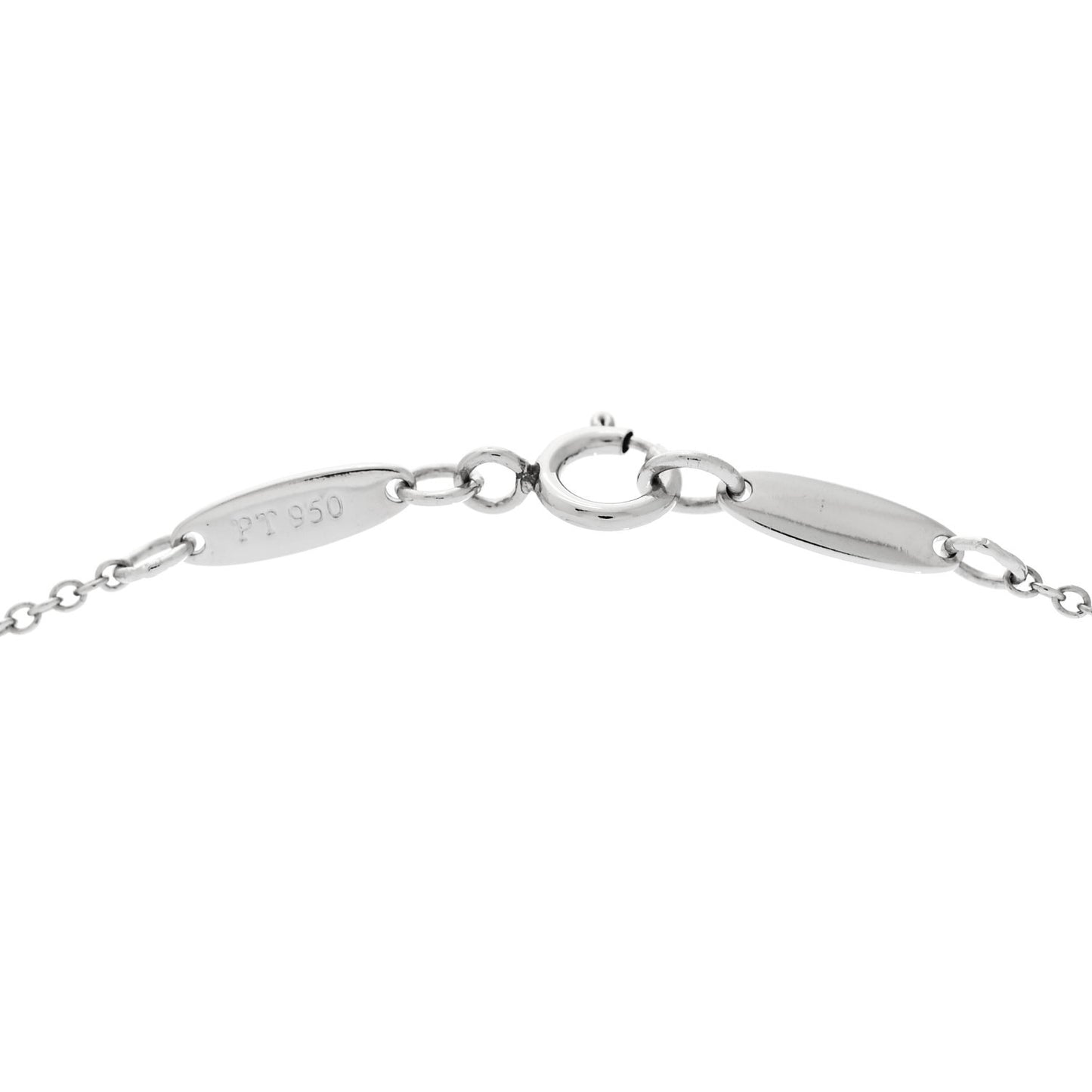 Platinum Aquamarine Elsa Peretti Color by the Yard Pendant Necklace