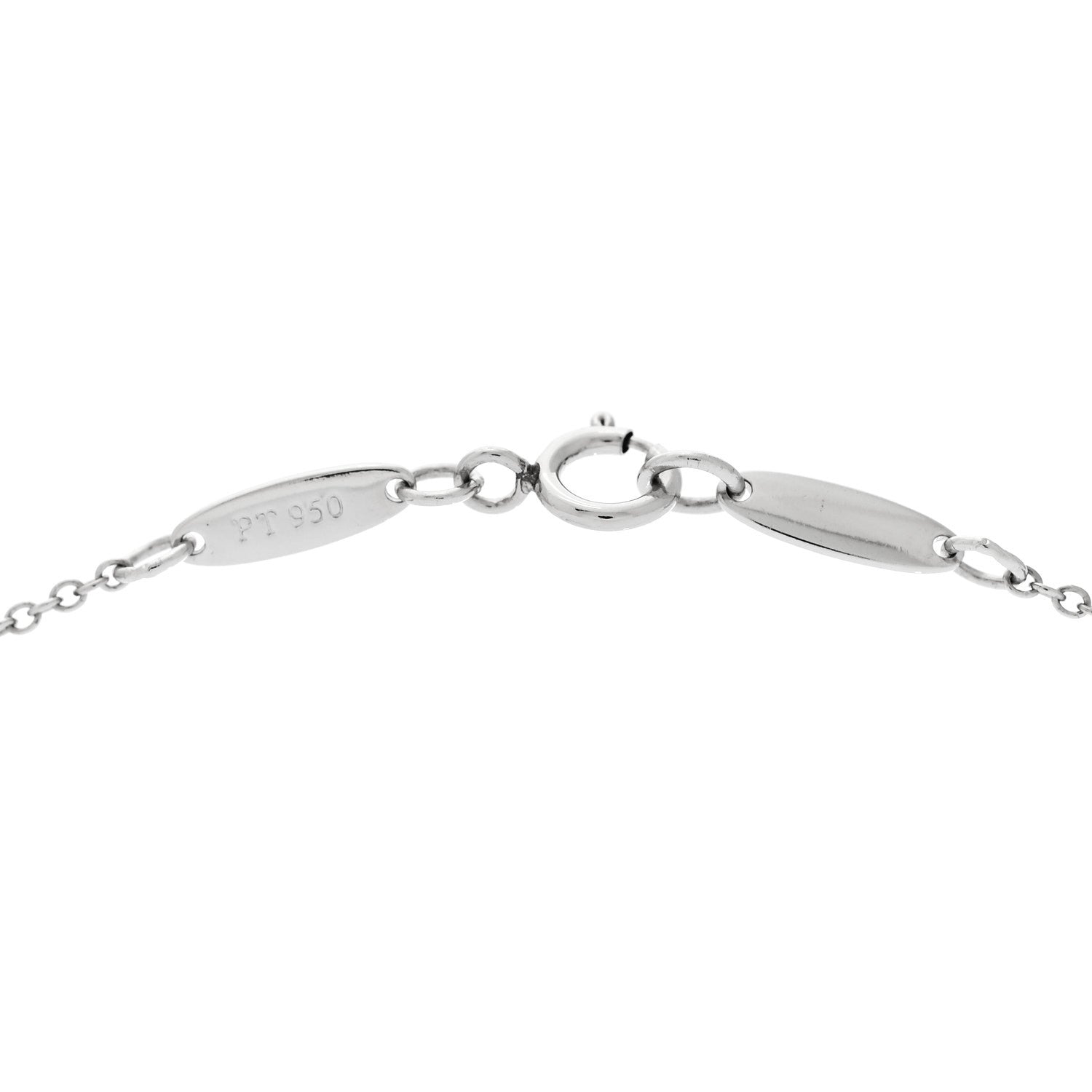 Tiffany Platinum Aquamarine Elsa Peretti Color by the Yard Pendant Necklace 4 of 5