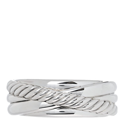David Yurman Sterling Silver Crossover Cuff Bracelet 1 of 4