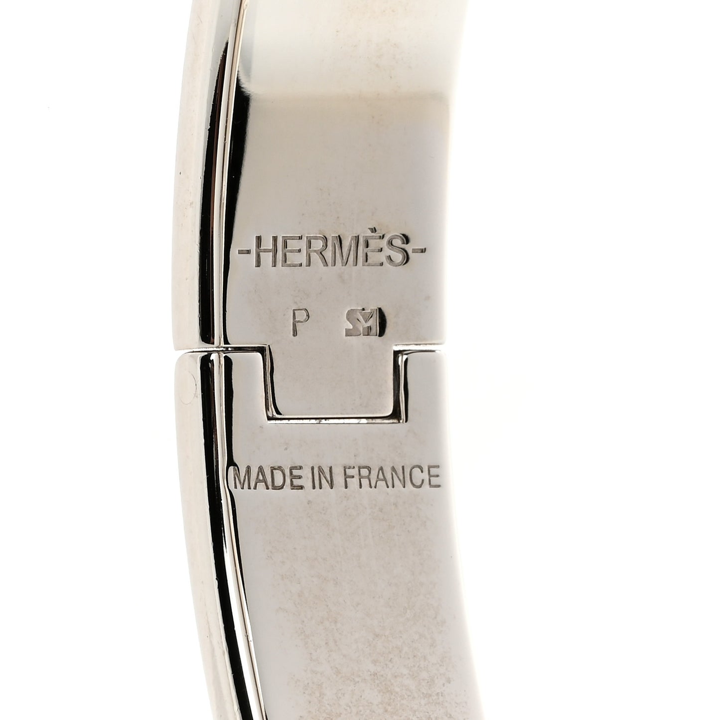 Enamel Narrow Clic Clac H Bracelet PM Black