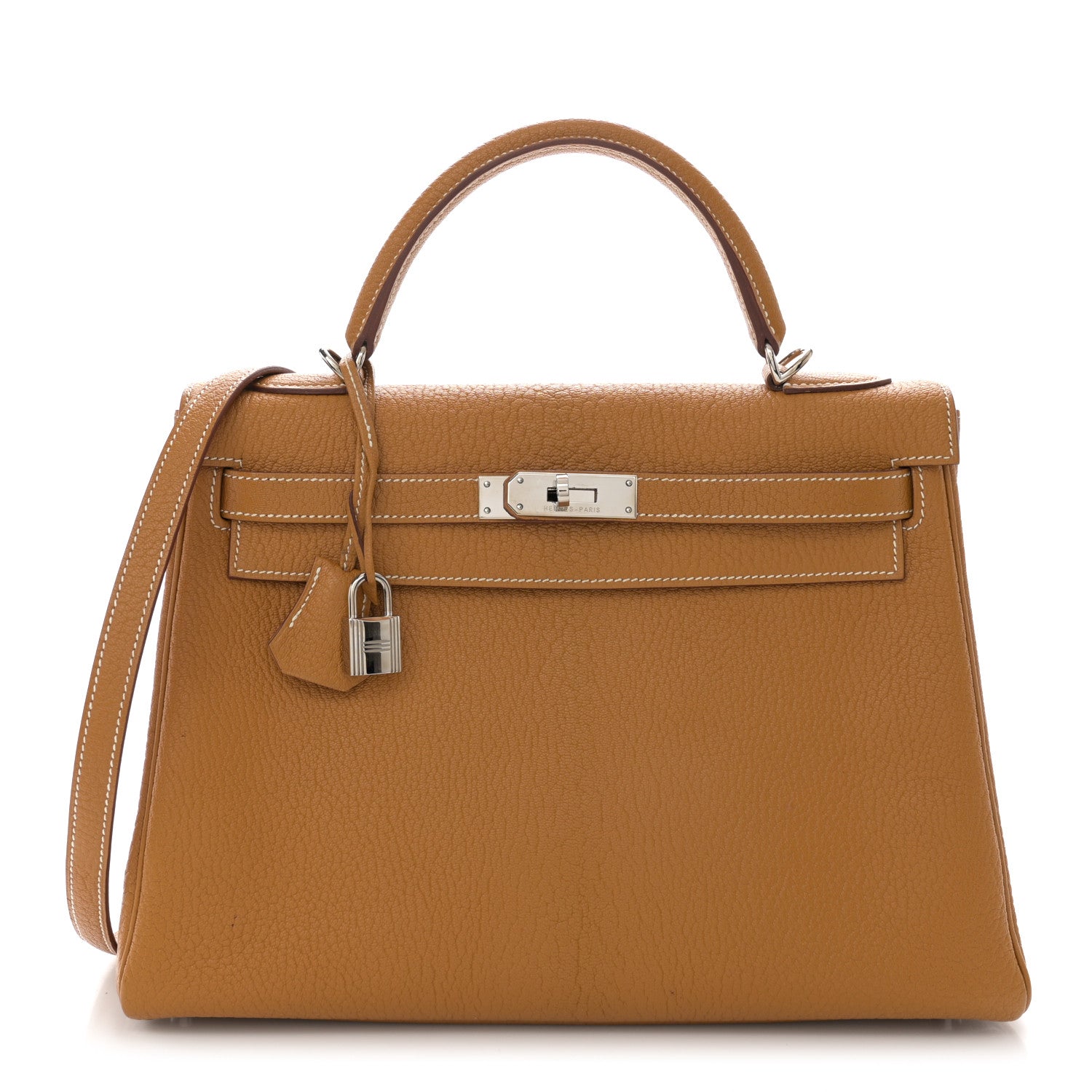 Hermes Chevre de Coromandel Kelly Retourne 32 Caramel 1 of 15