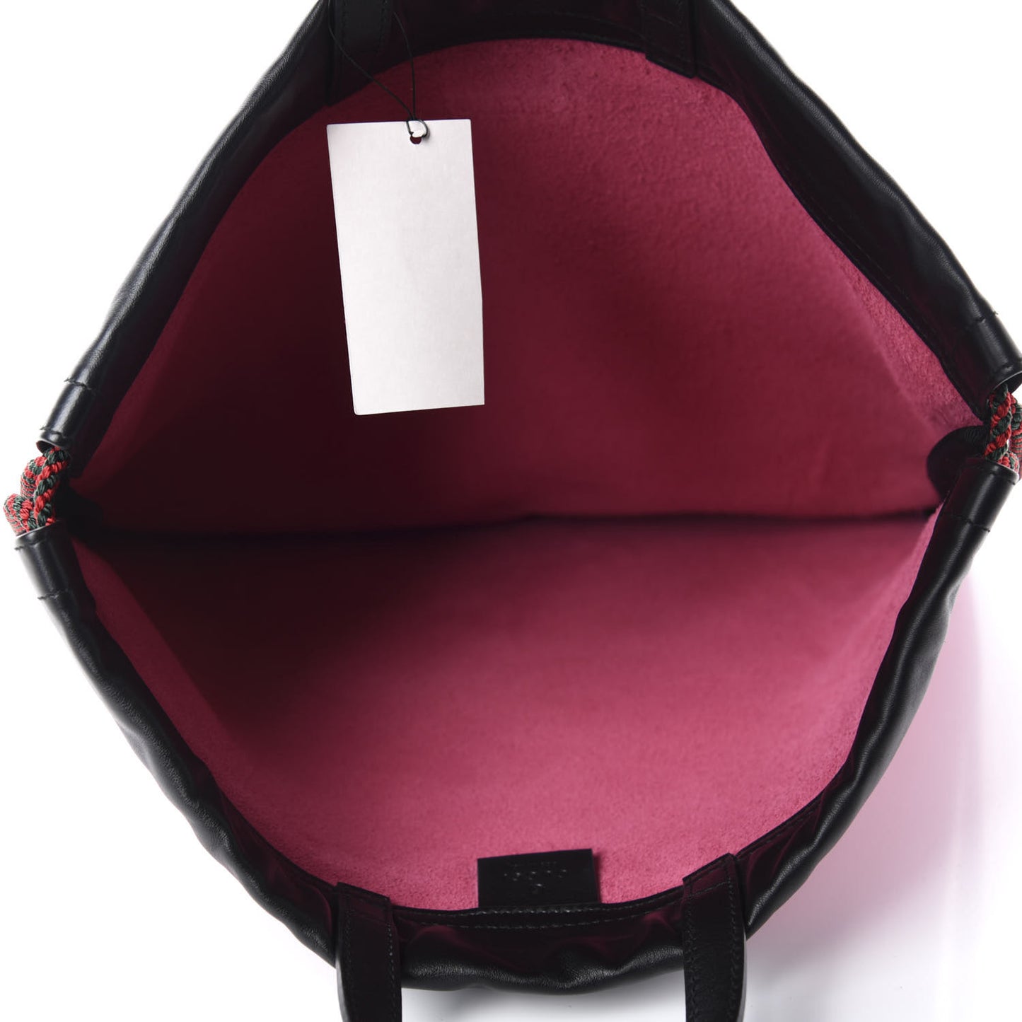 Grained Calfskin Logo Drawstring Backpack Box Pink Green Black