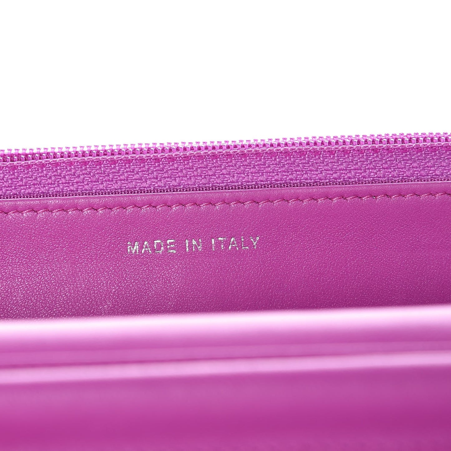 Lambskin Quilted Coco Boy Wallet On Chain WOC Fuchsia
