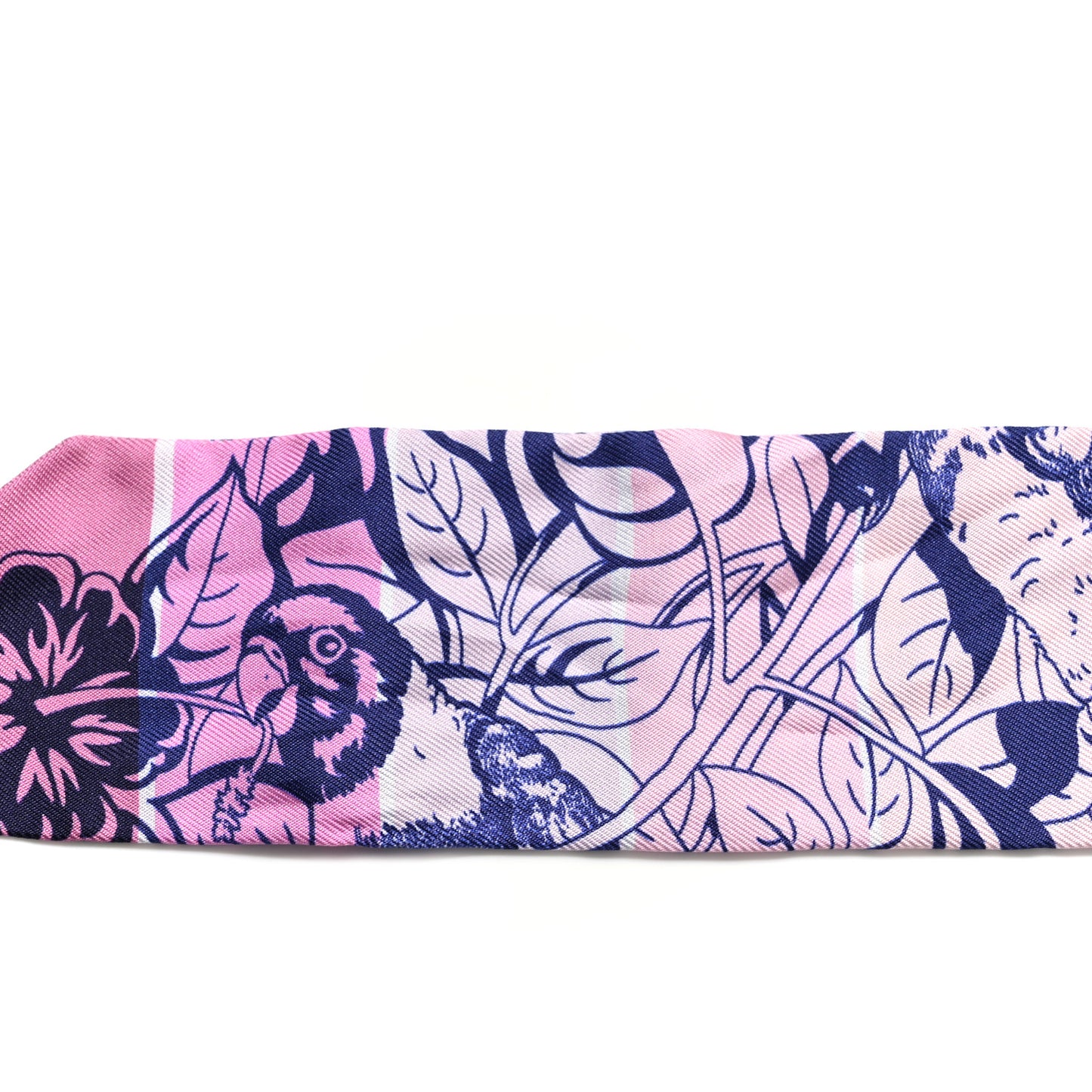 Silk Jungle Love Rainbow Twilly Rose Vif Encre White