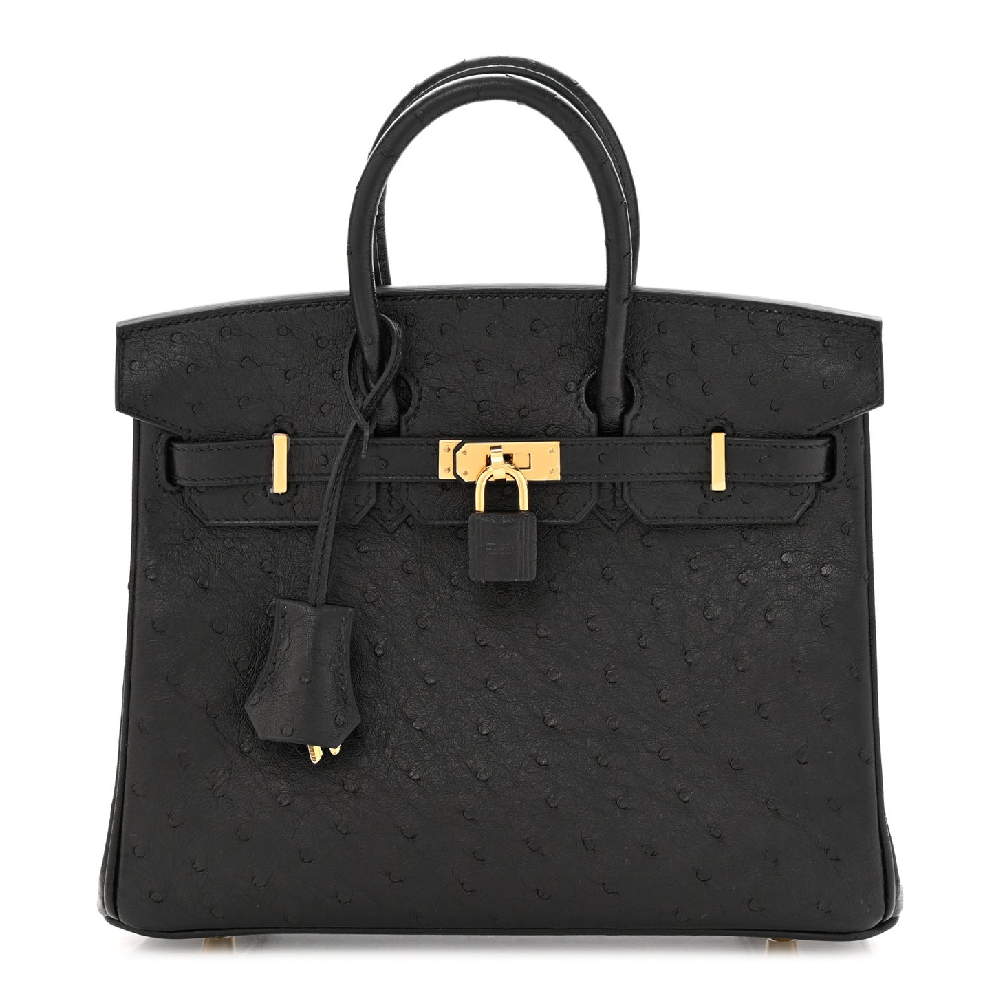 Ostrich Birkin 25 Black