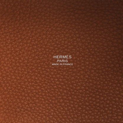 Hermes Taurillon Clemence Swift Eclat Picotin Lock 18 PM Gold Ebene 6 of 11